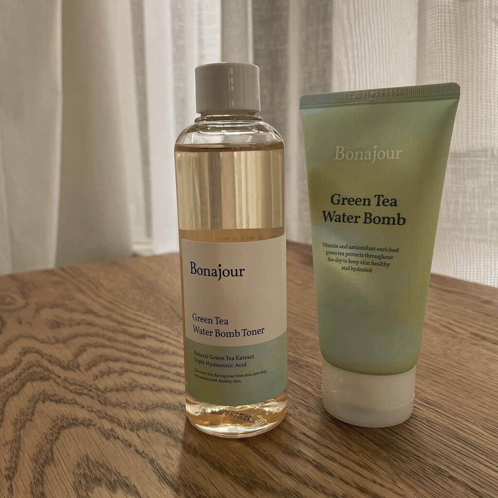 グリーンティーウォーターボム/Bonajour/フェイスクリームを使ったクチコミ（1枚目）