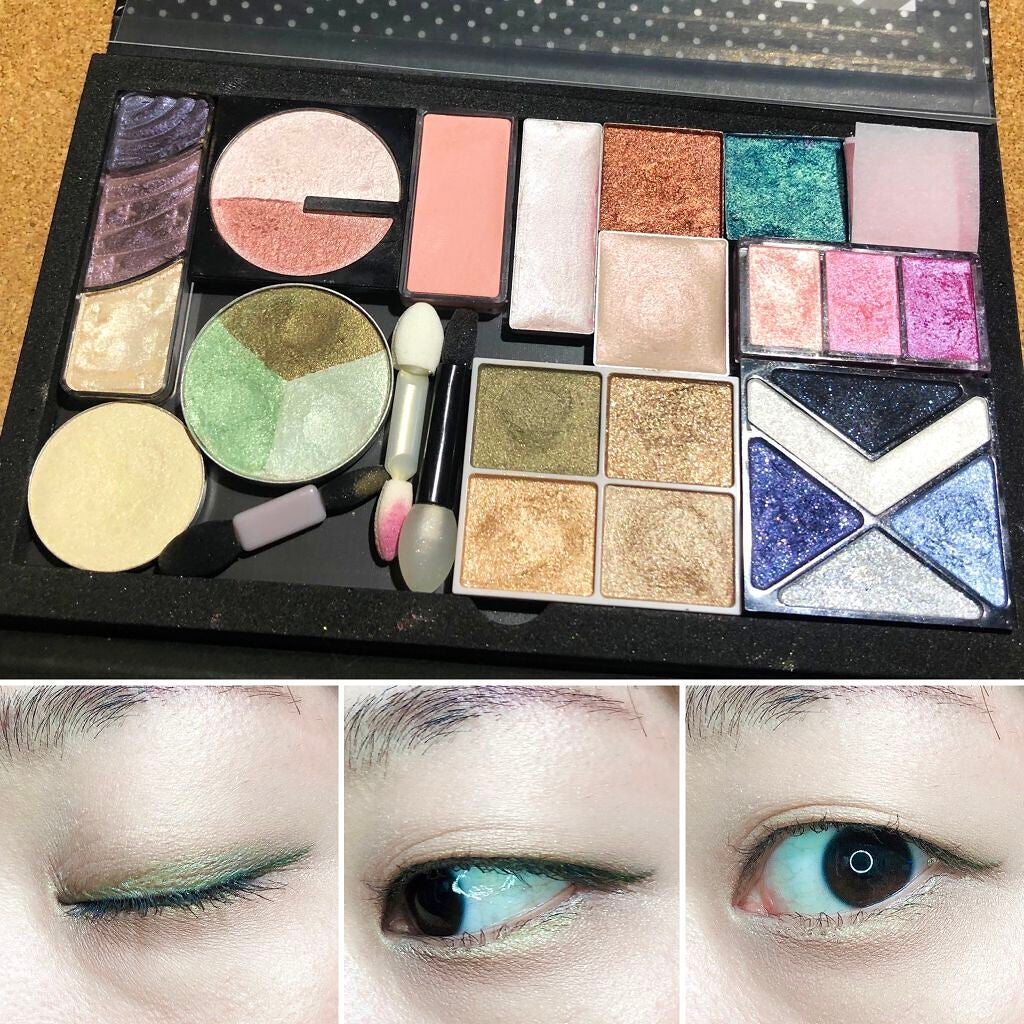 ダイヤモンドシリーズ 星空リキッドアイシャドウ/ZEESEA/リキッドアイシャドウを使ったクチコミ(2枚目)