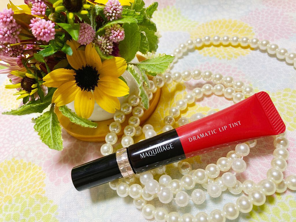 ドラマティックリップティント/マキアージュ/リップティントを使ったクチコミ（2枚目）