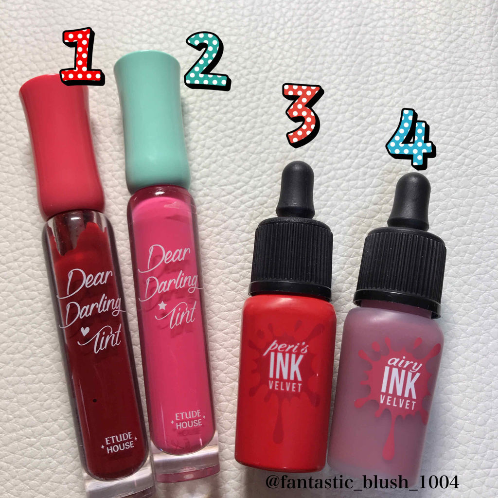 ディアダーリン ウォータージェルティント/ETUDE/リップティントを使ったクチコミ（2枚目）