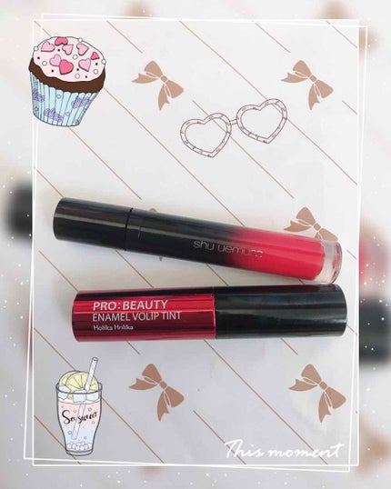 プロ ビューティ エナメル ボリップ ティント/HOLIKA HOLIKA/リップティントを使ったクチコミ(1枚目)