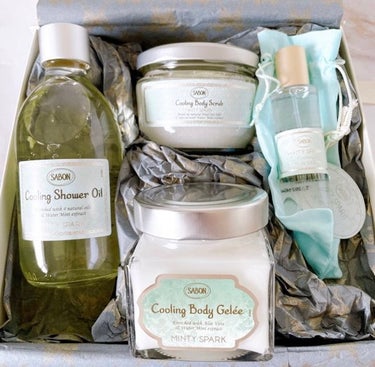 SABON スプラッシュキット ミンティ・スパークのクチコミ「SABON
MINTY SPARK LIMITED COLLECTION
この香りが1番好き〜.....」（2枚目）