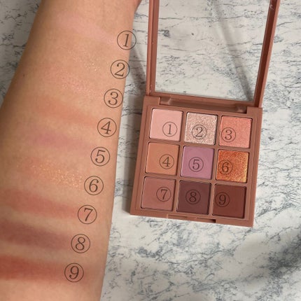 ムードナインマルチパレット/ShionLe/アイシャドウパレットを使ったクチコミ(4枚目)