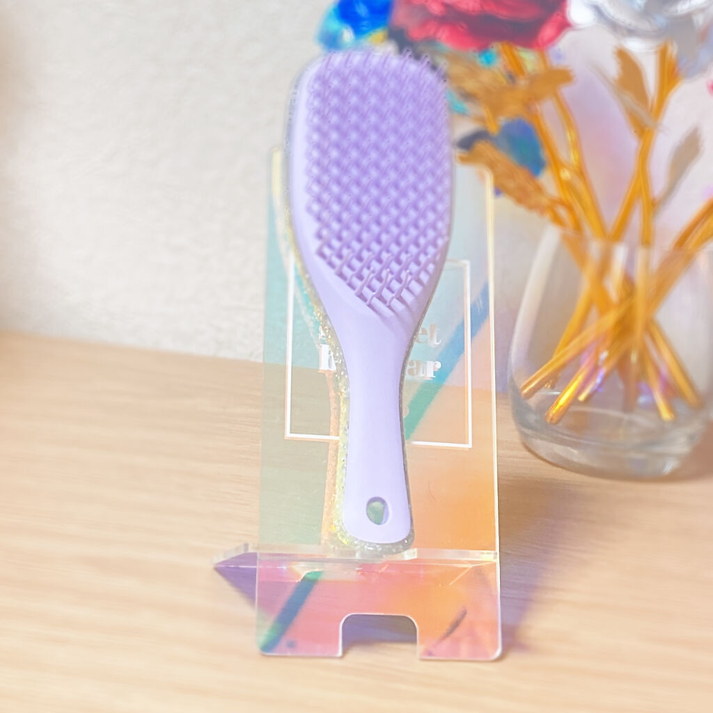 タングルティーザー ザ・アルティメットディタングラー ミニ アイリススパークル/TANGLE TEEZER/ヘアブラシを使ったクチコミ（2枚目）