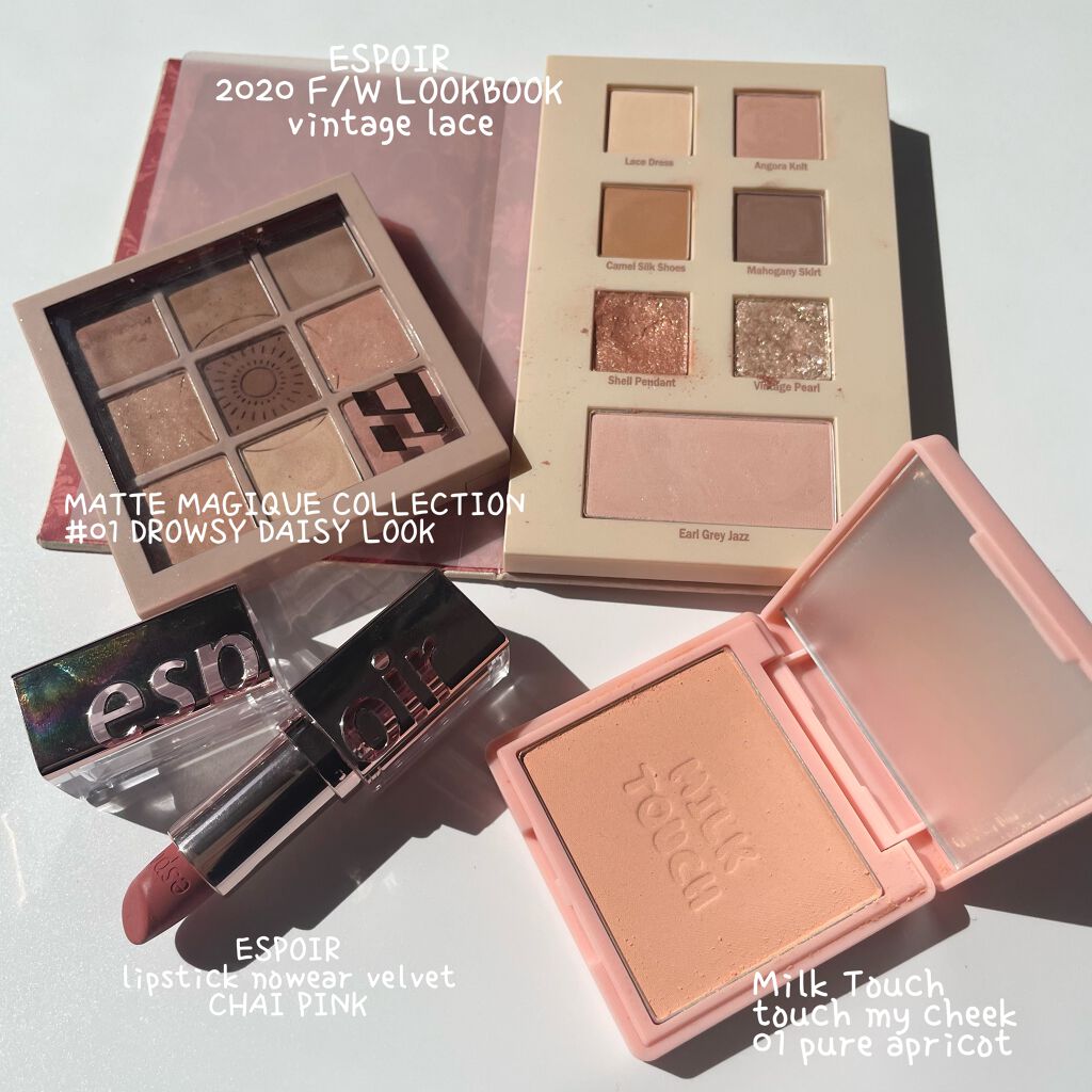 リップスティックノーウェアベルベット チャイピンク/espoir/口紅を使ったクチコミ（1枚目）