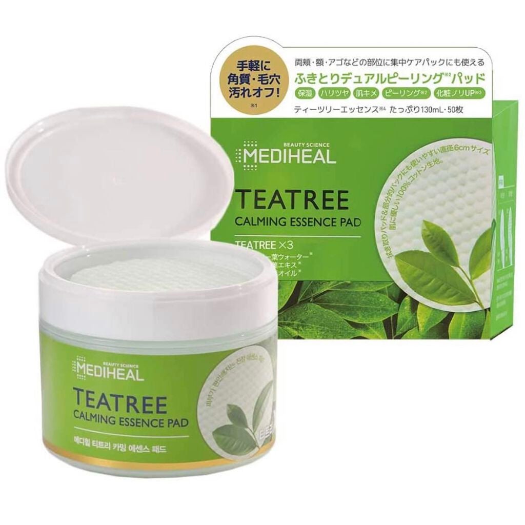 ティーツリーカーミングエッセンスパッド/MEDIHEAL/トナーパッドを使ったクチコミ(1枚目)