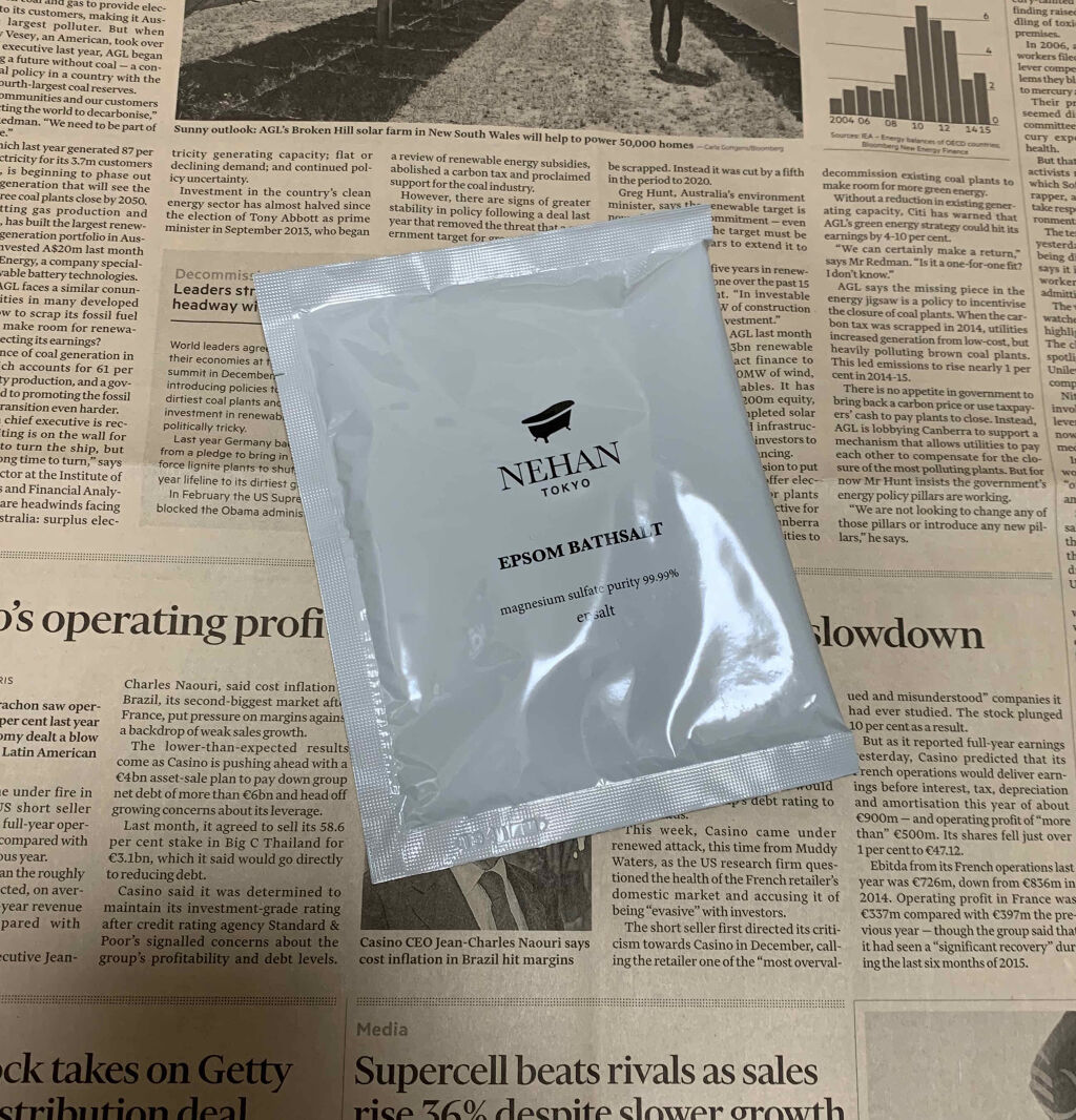 エプソルト/NEHAN TOKYO/無機塩系入浴剤を使ったクチコミ（1枚目）