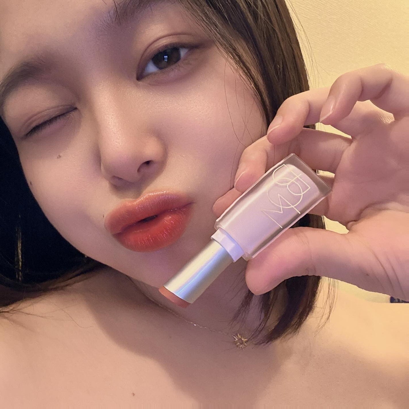 クラウドブラー リップスティック/BOM/口紅を使ったクチコミ(4枚目)