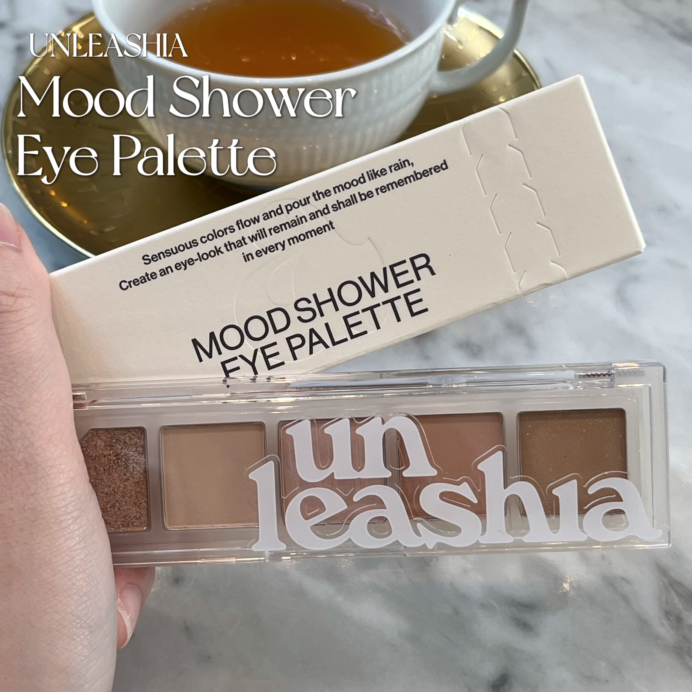 ムードシャワーアイパレット No.3 ヌードシャワー/unleashia/アイシャドウパレットを使ったクチコミ（1枚目）