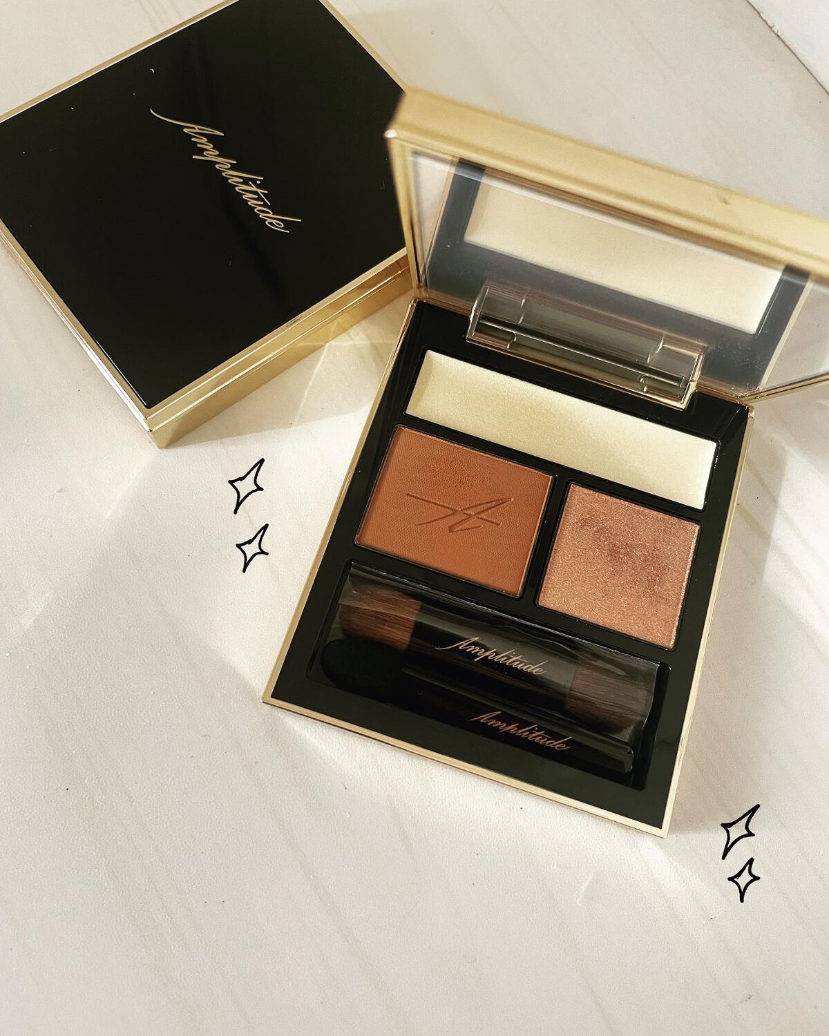 コンスピキュアス アイズ 04 ライトイエローブラウン/Amplitude/アイシャドウパレットを使ったクチコミ（1枚目）