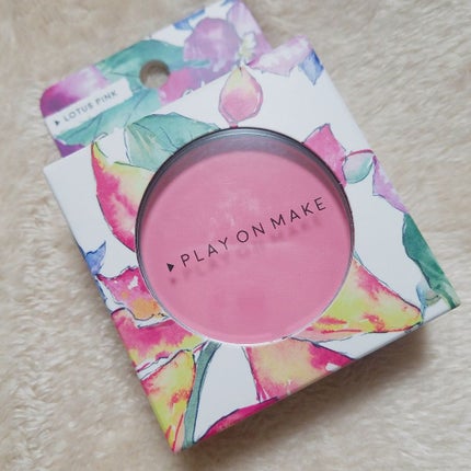 ブルームチーク/play on make/パウダーチークを使ったクチコミ(1枚目)