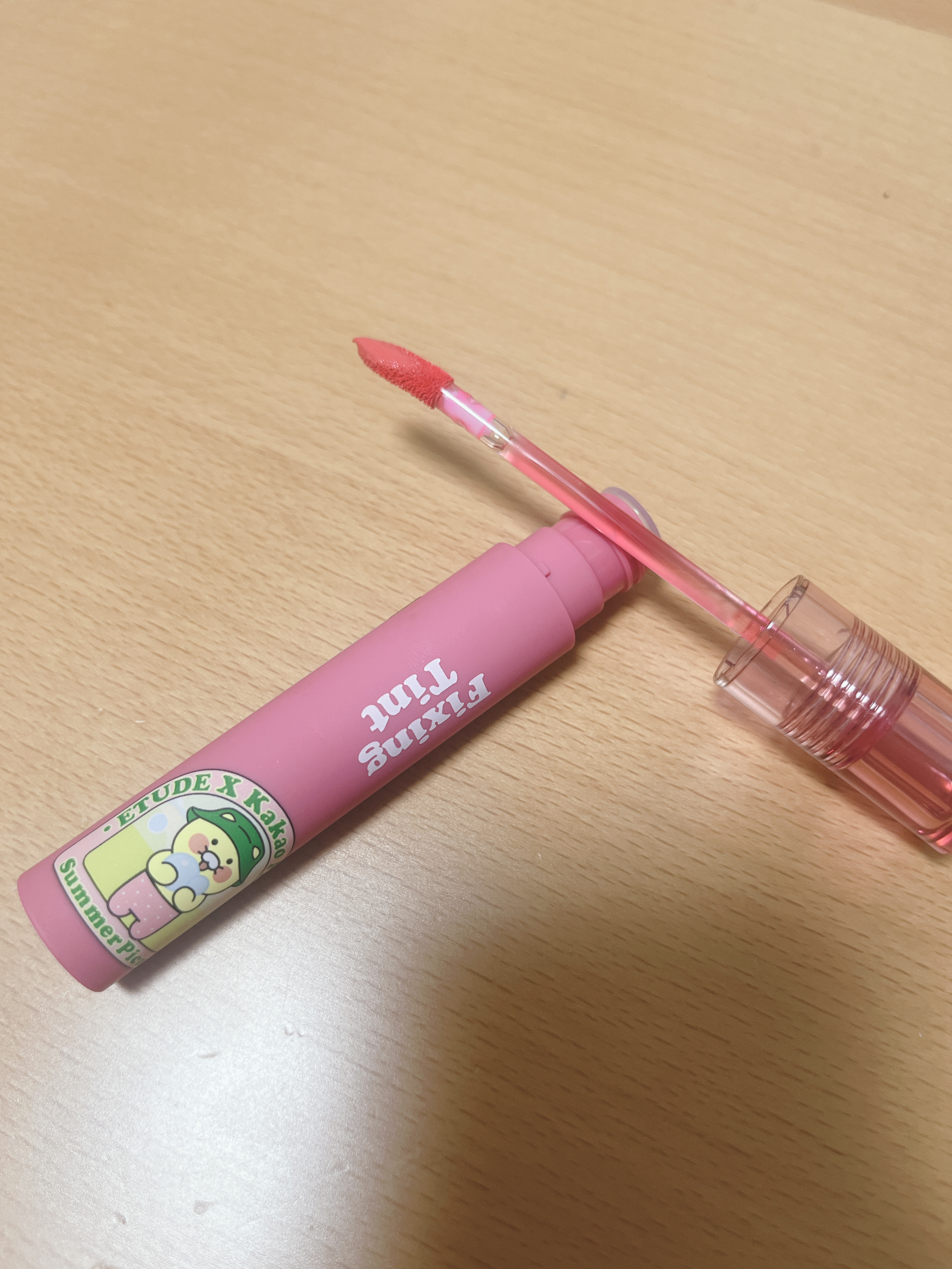 カカオフレンズ　フィクシングティント/ETUDE/口紅・グロス・リップライナー・リップケアを使ったクチコミ（2枚目）