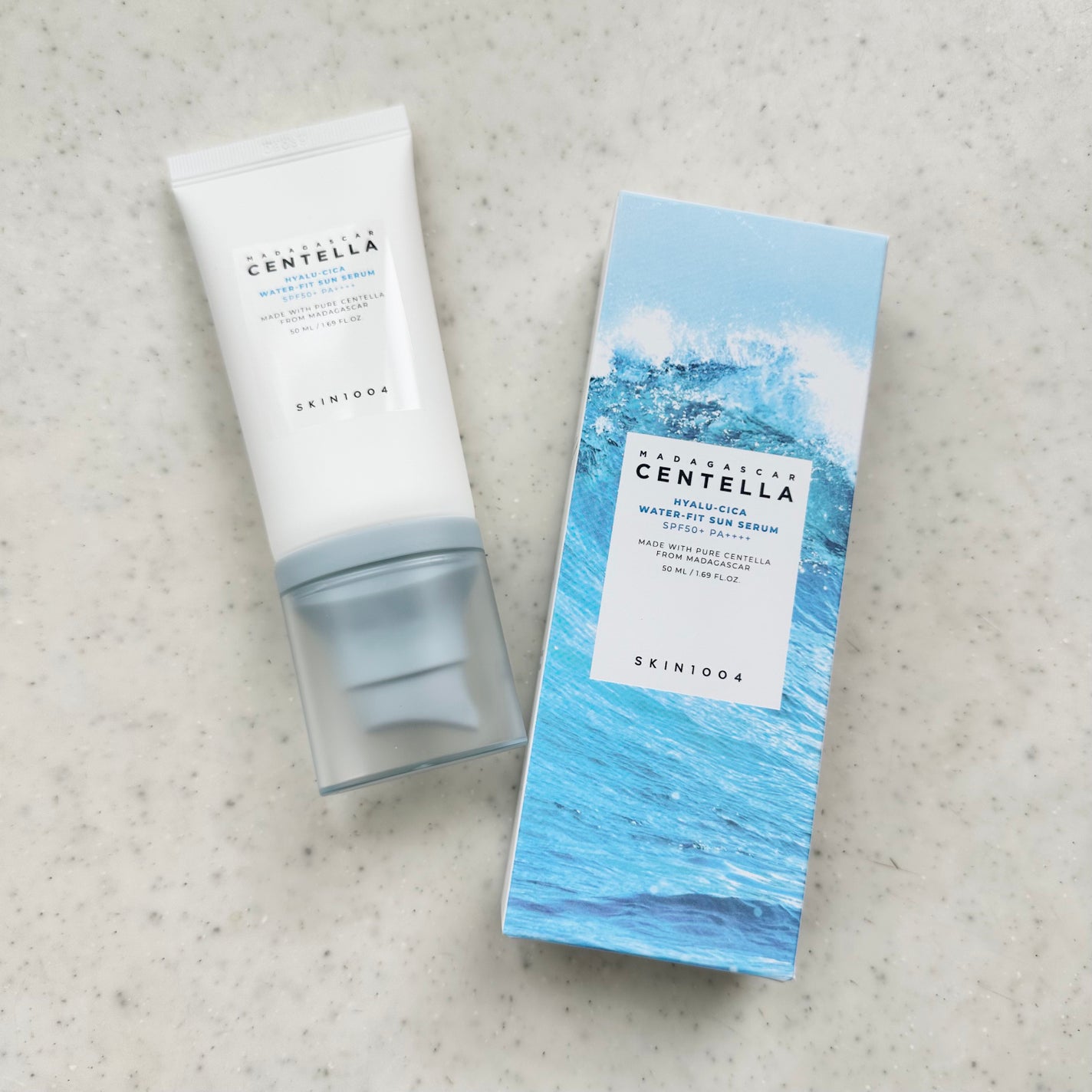 ヒアルーシカ ウォーターフィット サンセラム/SKIN1004/日焼け止めローションを使ったクチコミ(1枚目)