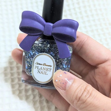 PLANET NAIL ネイルポリッシュのクチコミ「PLANET NAIL
ネイルポリッシュ
32アルタイルの時光

細かいラメと大きめのホログリ.....」（2枚目）