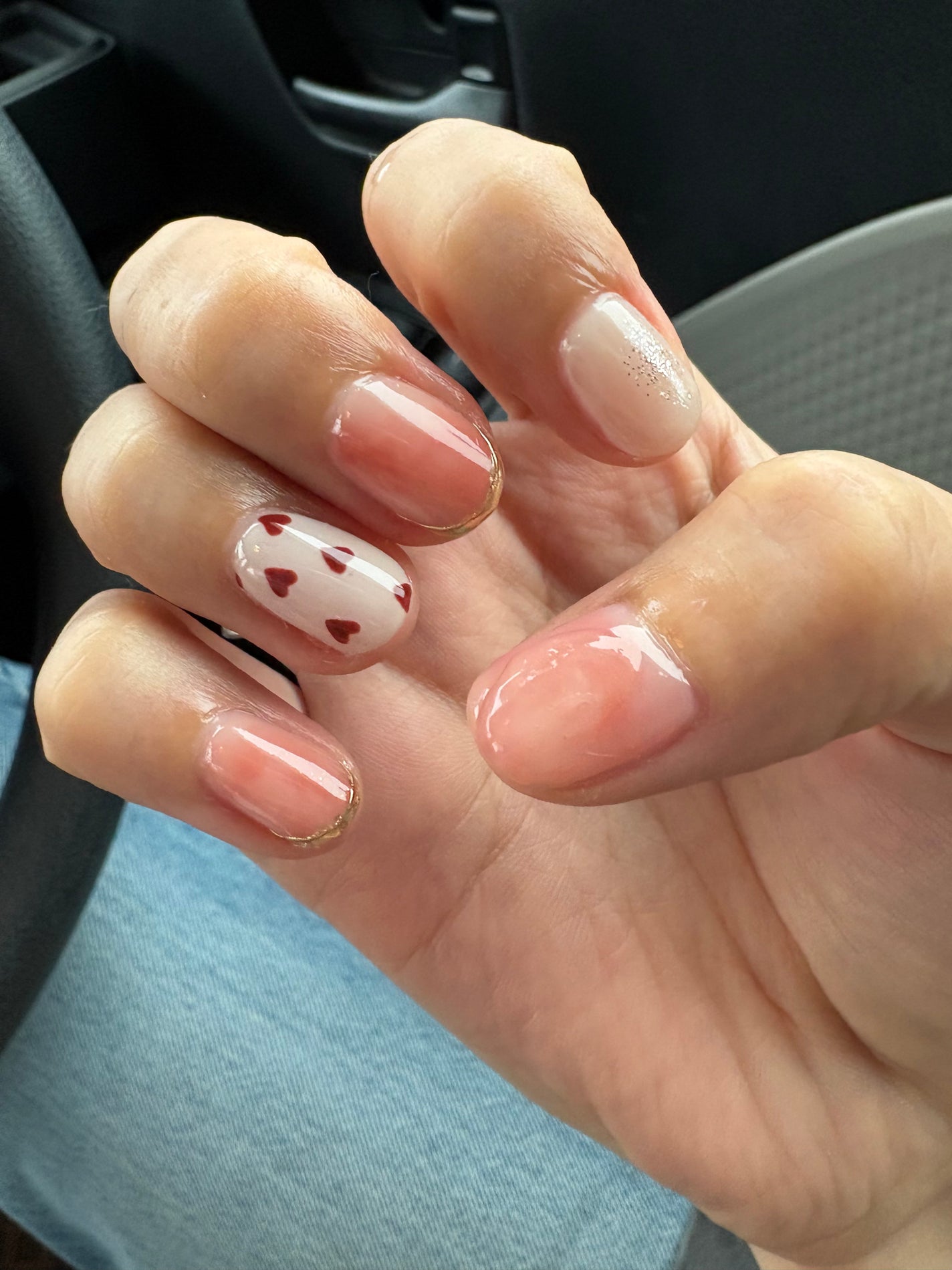 HANAフォロバ🌼 on LIPS 「ハートネイル#ジェルネイル#ネイル#ピンクネイル#ピンク#ハー..」(1枚目)