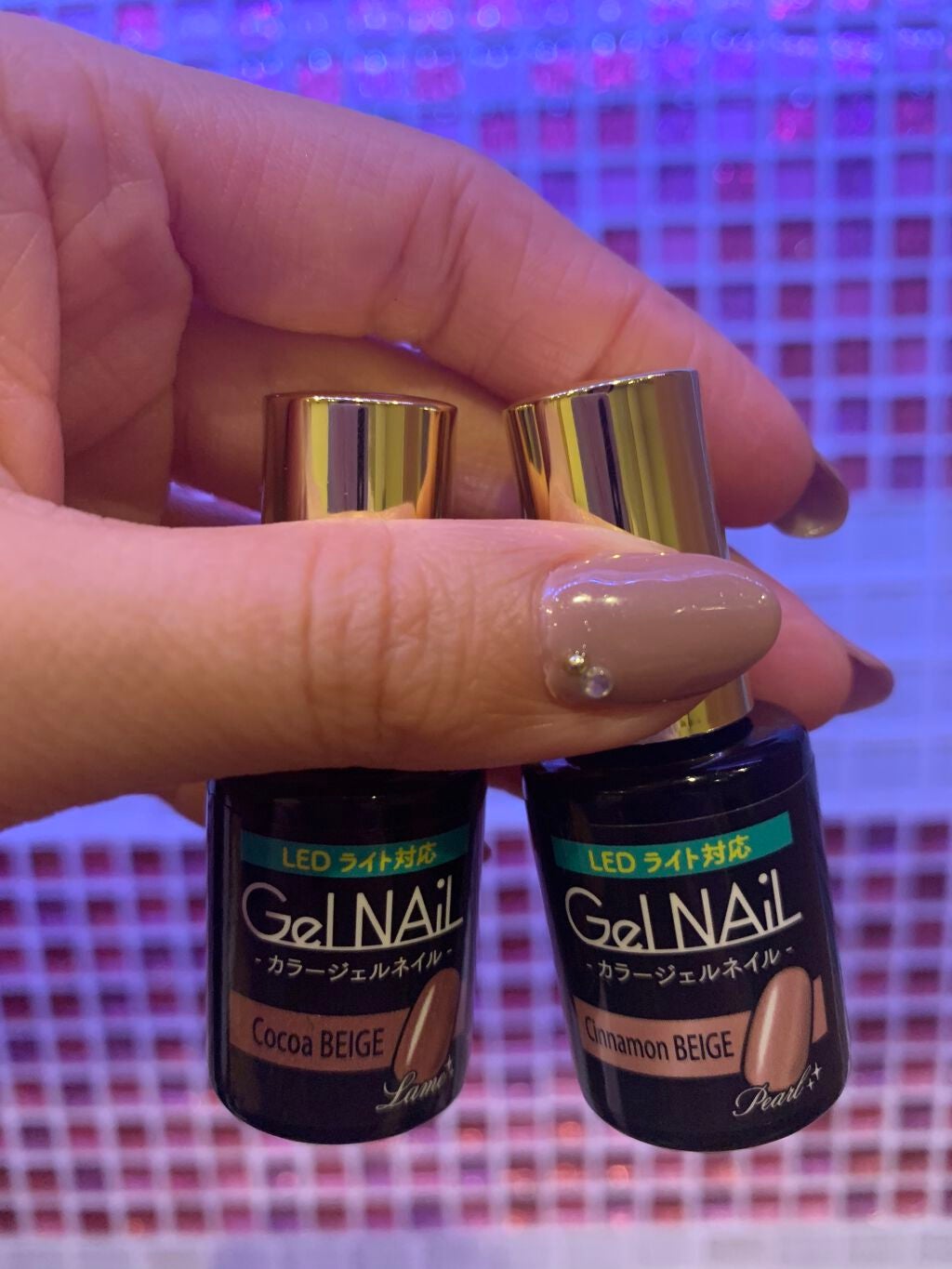ジェルネイル(ライト対応)/セリア/ジェルネイルを使ったクチコミ(2枚目)