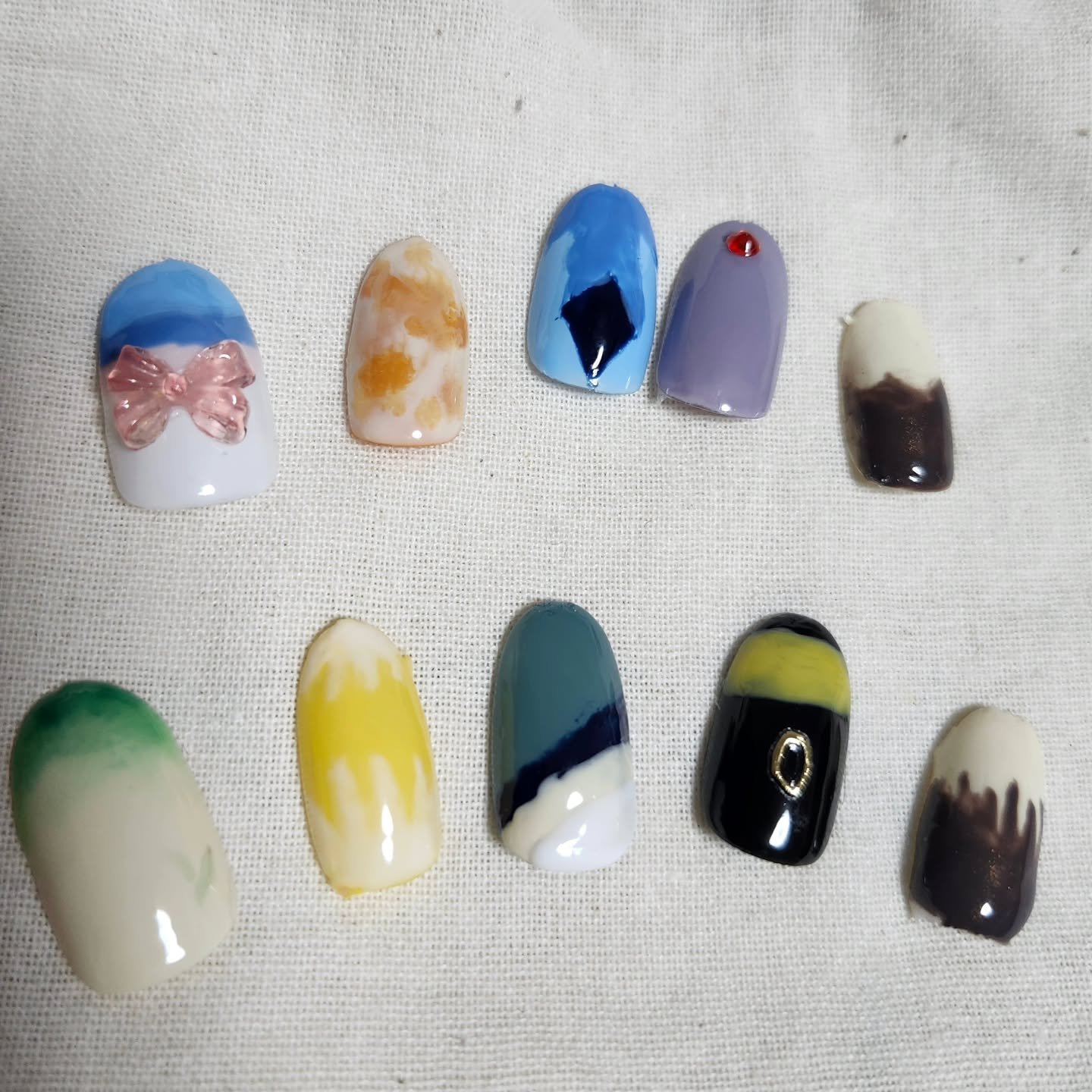 色が変わるネイルパーツ/DAISO/ネイルチップ・パーツを使ったクチコミ（1枚目）