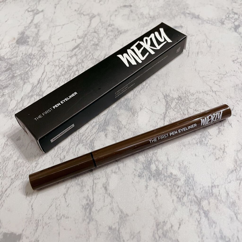 ザ ファースト ペンアイライナー P2.ブラウニー/MERZY/リキッドアイライナーを使ったクチコミ（2枚目）