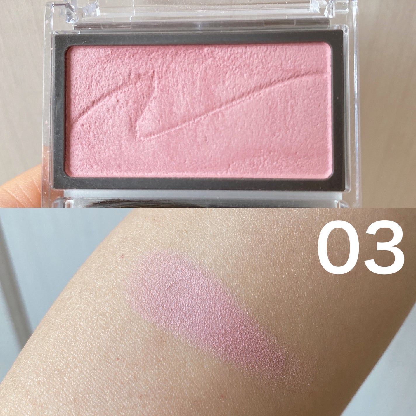 チークブラッシュ/CEZANNE/パウダーチークを使ったクチコミ(3枚目)