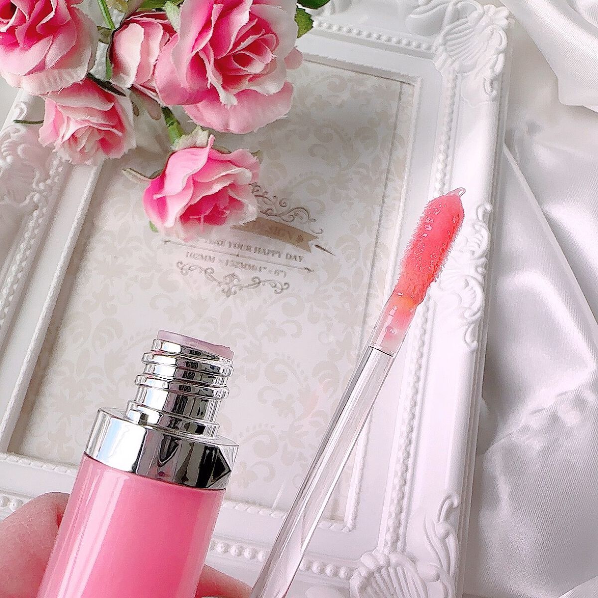 ローズ・パーフェクト・リキッド/GIVENCHY/口紅を使ったクチコミ(2枚目)