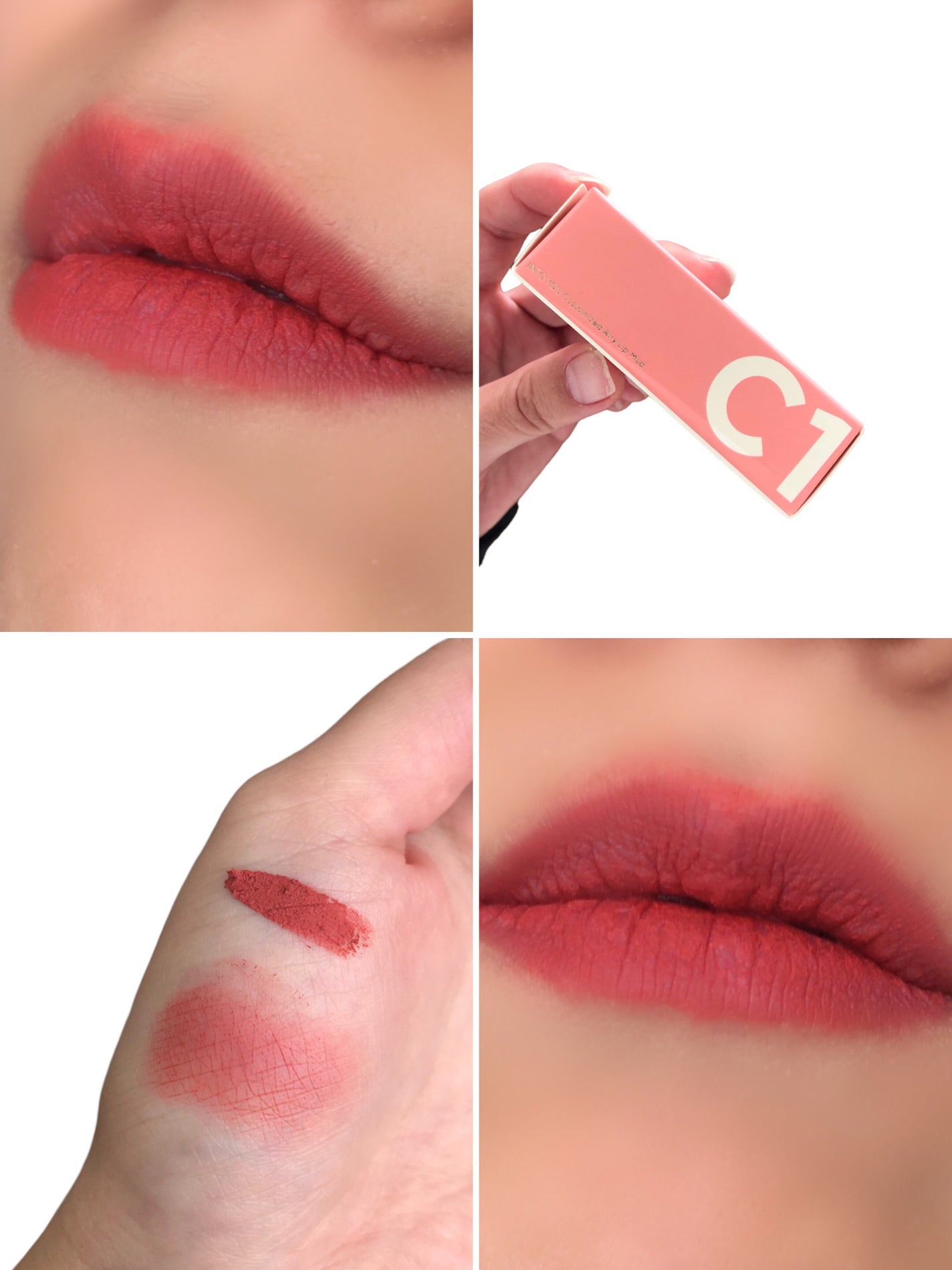 カスタマイズエアリーリップマッド/INTO U/口紅を使ったクチコミ(2枚目)