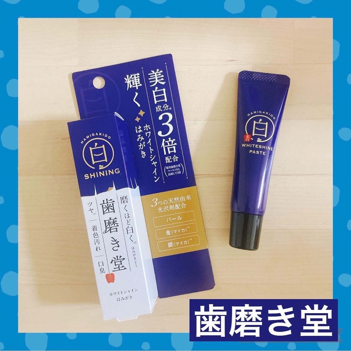ホワイトシャイン ペースト/歯磨き堂/歯磨き粉を使ったクチコミ(1枚目)