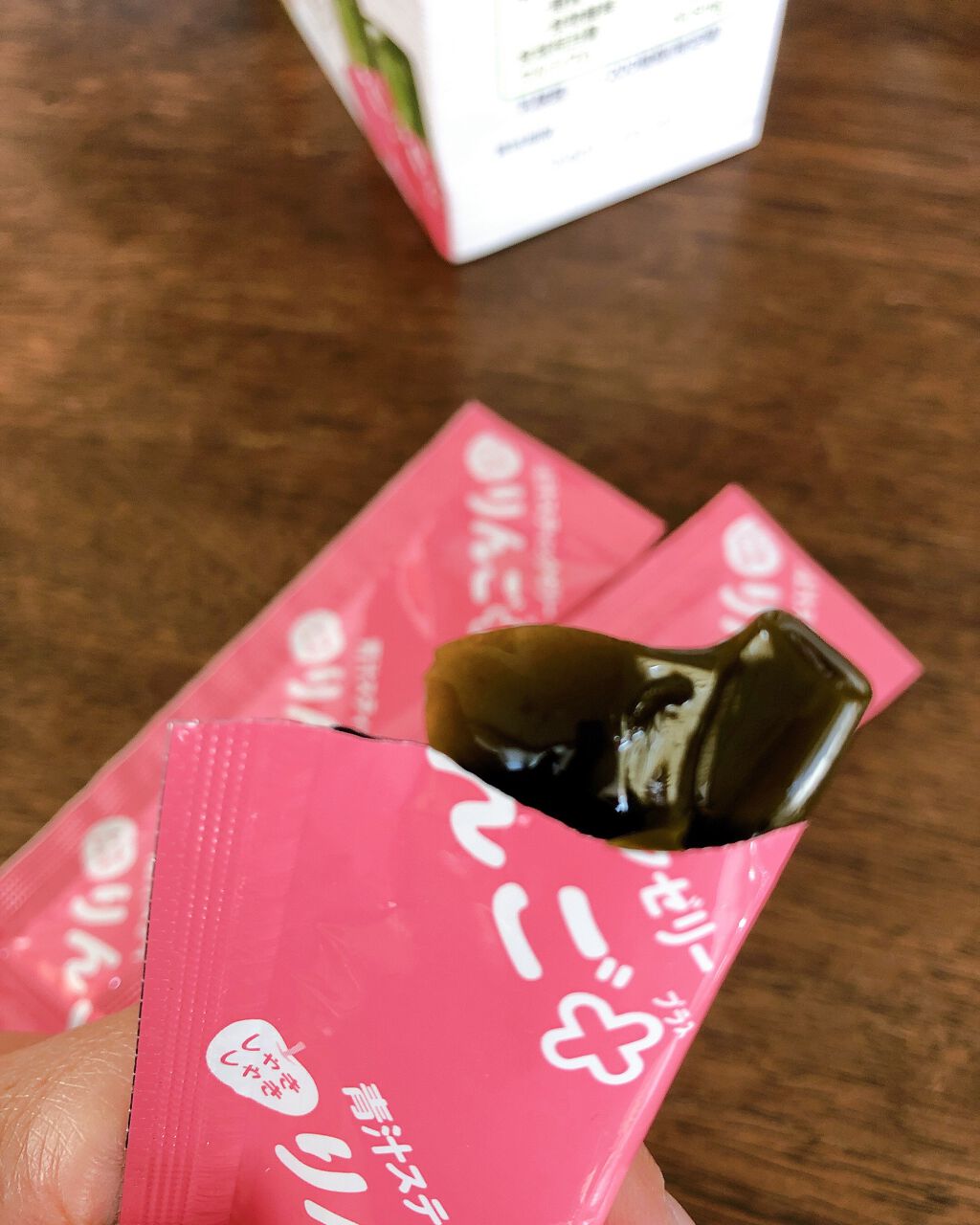 青汁スティックゼリーりんごプラス/大木製薬/健康サプリメントを使ったクチコミ(2枚目)