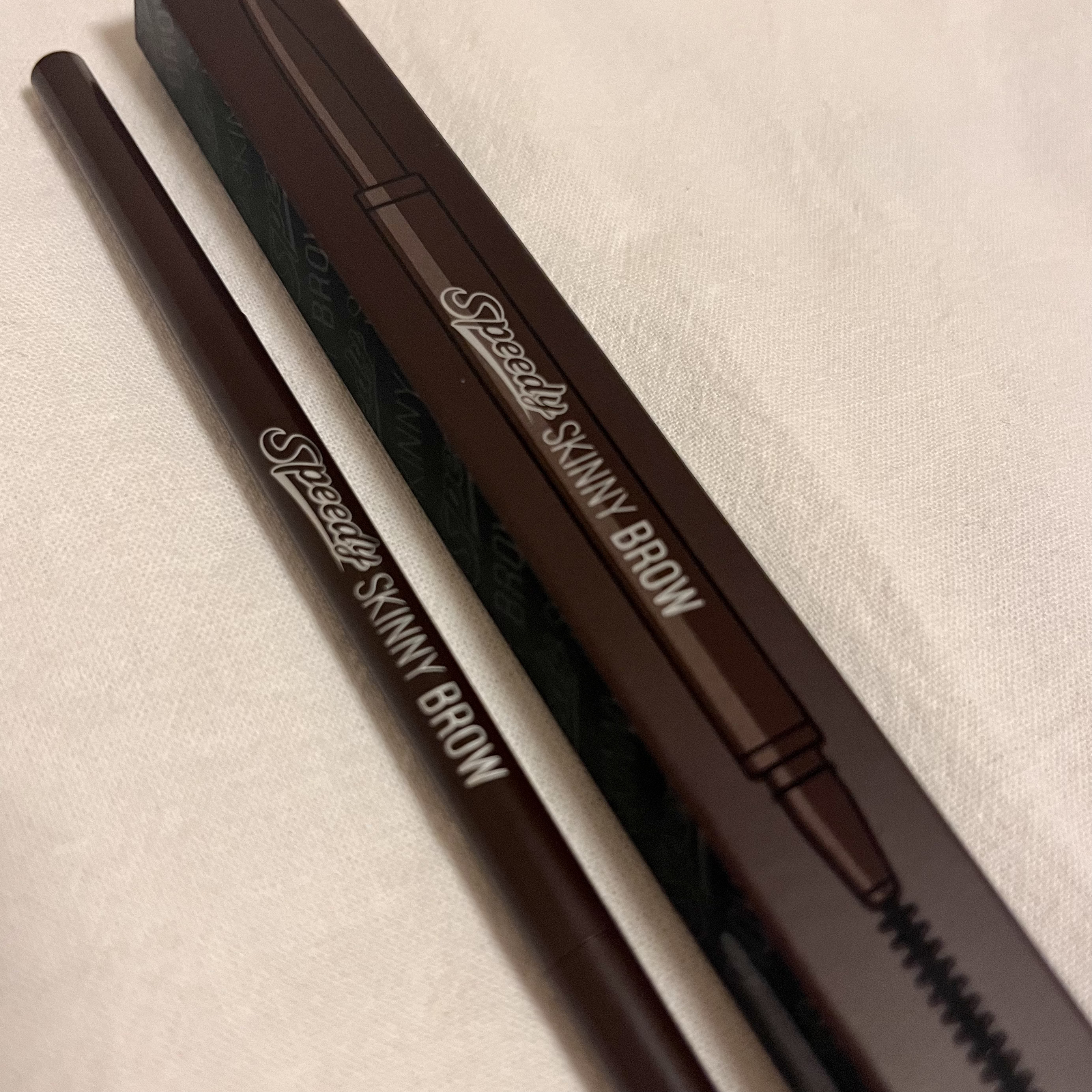 スピーディー スキニー ブロウ 02 DARK BROWN/PERIPERA/アイブロウペンシルを使ったクチコミ（1枚目）