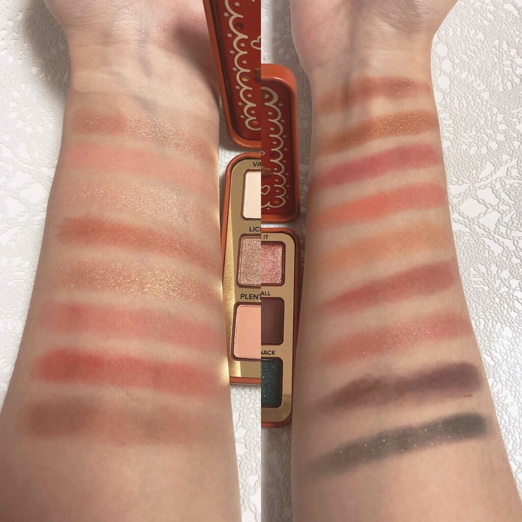 ジンジャーブレッド エクストラ スパイシー アイシャドウ パレット/Too Faced/メイクアップキットを使ったクチコミ(2枚目)