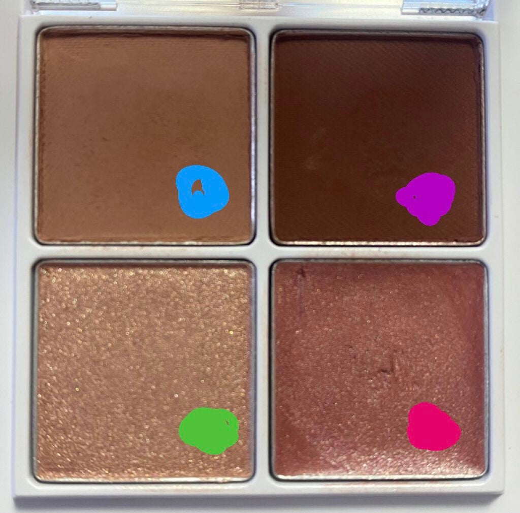 THE アイパレR/b idol/アイシャドウパレットを使ったクチコミ(3枚目)