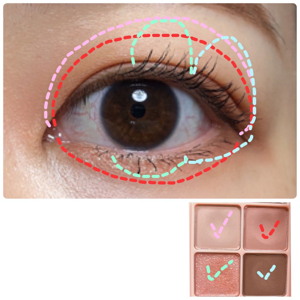 ベターザンアイズ/rom&nd/アイシャドウパレットを使ったクチコミ(4枚目)