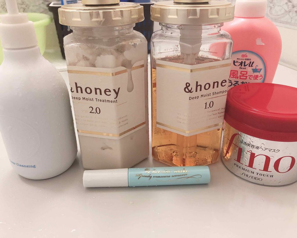 ディープモイスト シャンプー1.0／ヘアトリートメント2.0/&honey/市販シャンプーを使ったクチコミ（1枚目）