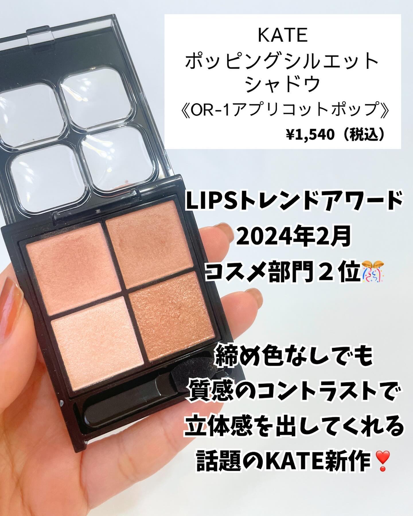 ケイト ポッピングシルエットシャドウ/KATE/アイシャドウパレットを使ったクチコミ（2枚目）