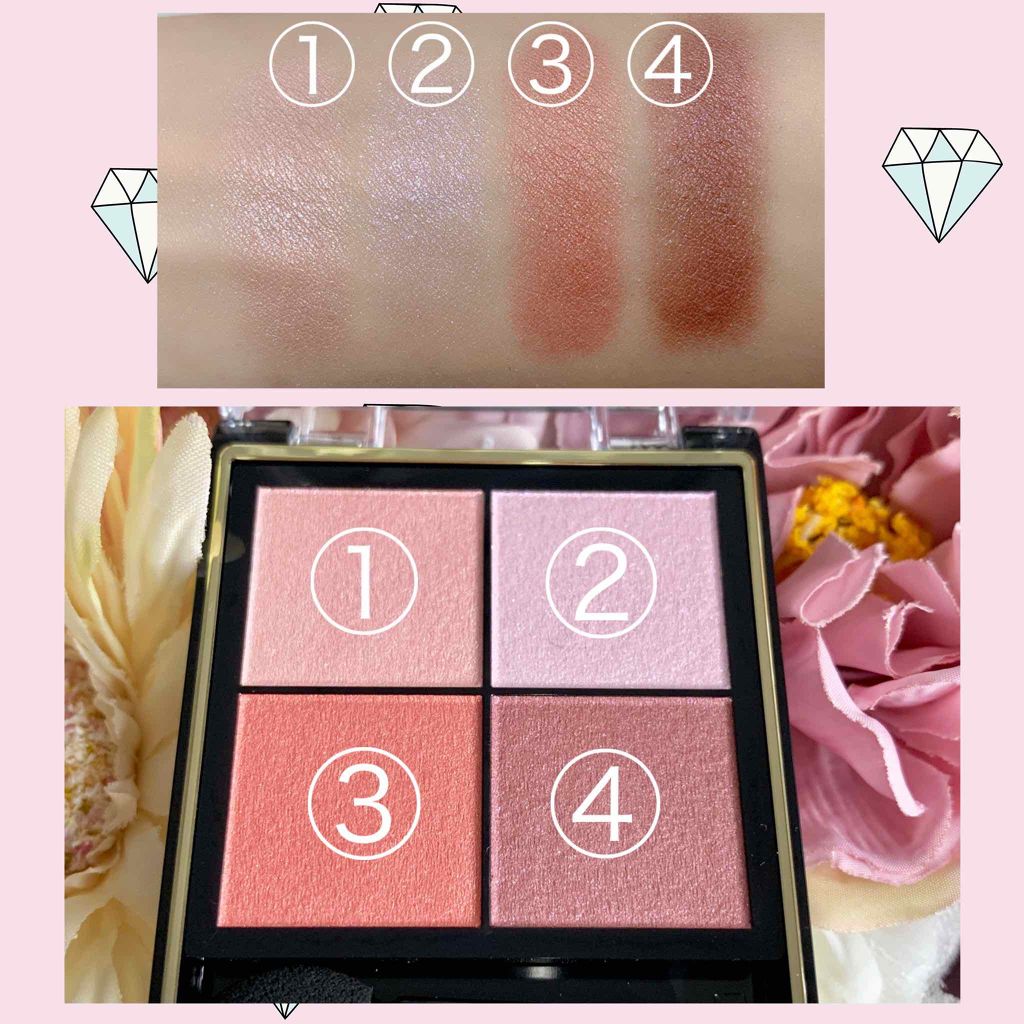 リアルクローズシャドウ/excel/アイシャドウパレットを使ったクチコミ(3枚目)