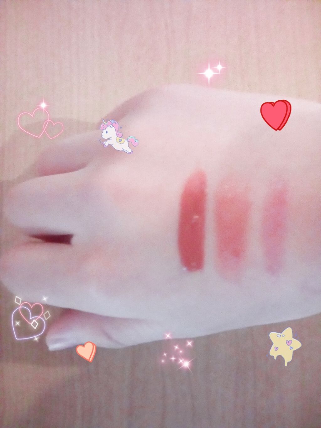 ハートウィンドウリップティントベルベットタイプ/VAVI MELLO/口紅を使ったクチコミ（2枚目）