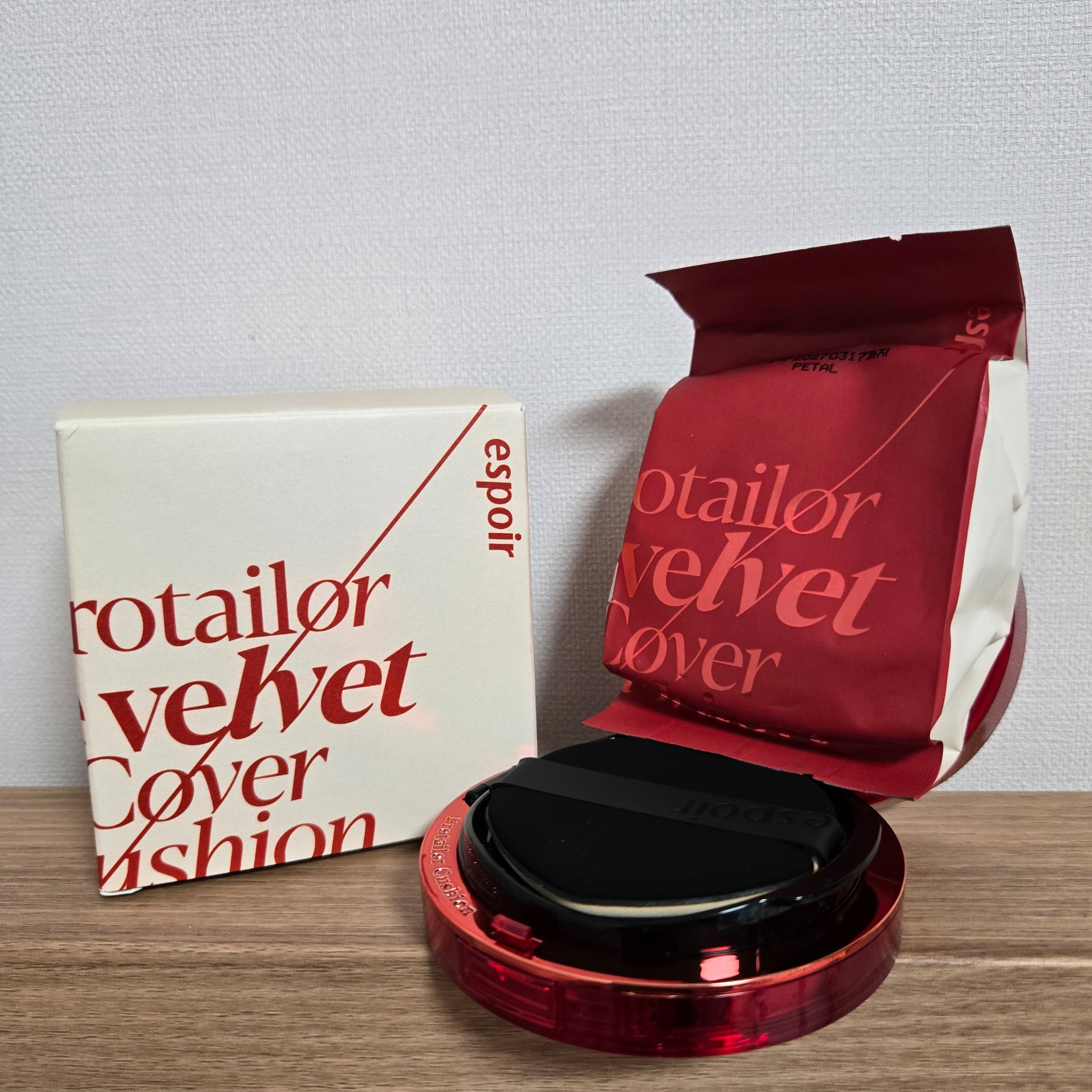 プロテーラービーベルベットカバークッション 22 ペタル/espoir/クッションファンデーションを使ったクチコミ（2枚目）