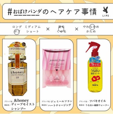 ディープモイスト シャンプー1.0／ヘアトリートメント2.0/&honey/シャンプー・コンディショナーを使ったクチコミ（1枚目）