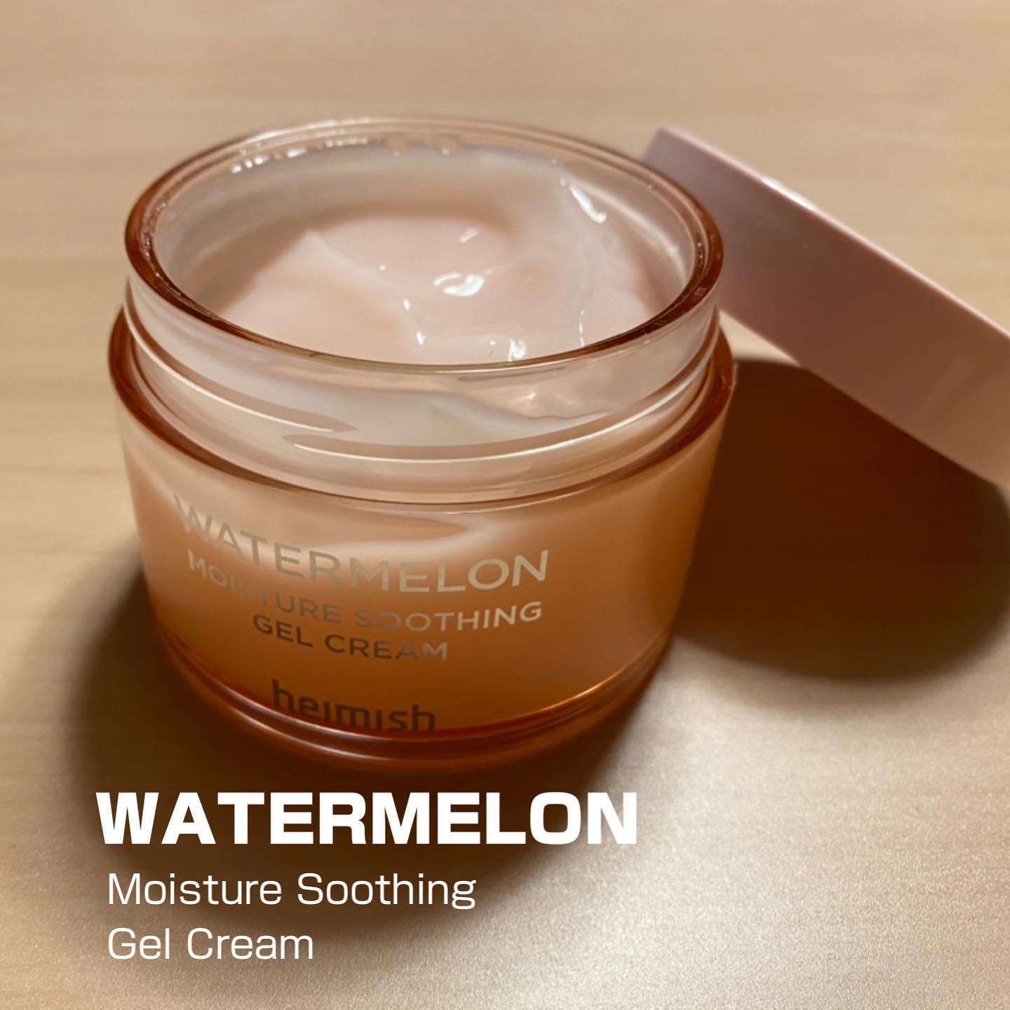 ウォーターメロン モイスチャーサージゲルクリーム/heimish/フェイスクリームを使ったクチコミ（2枚目）