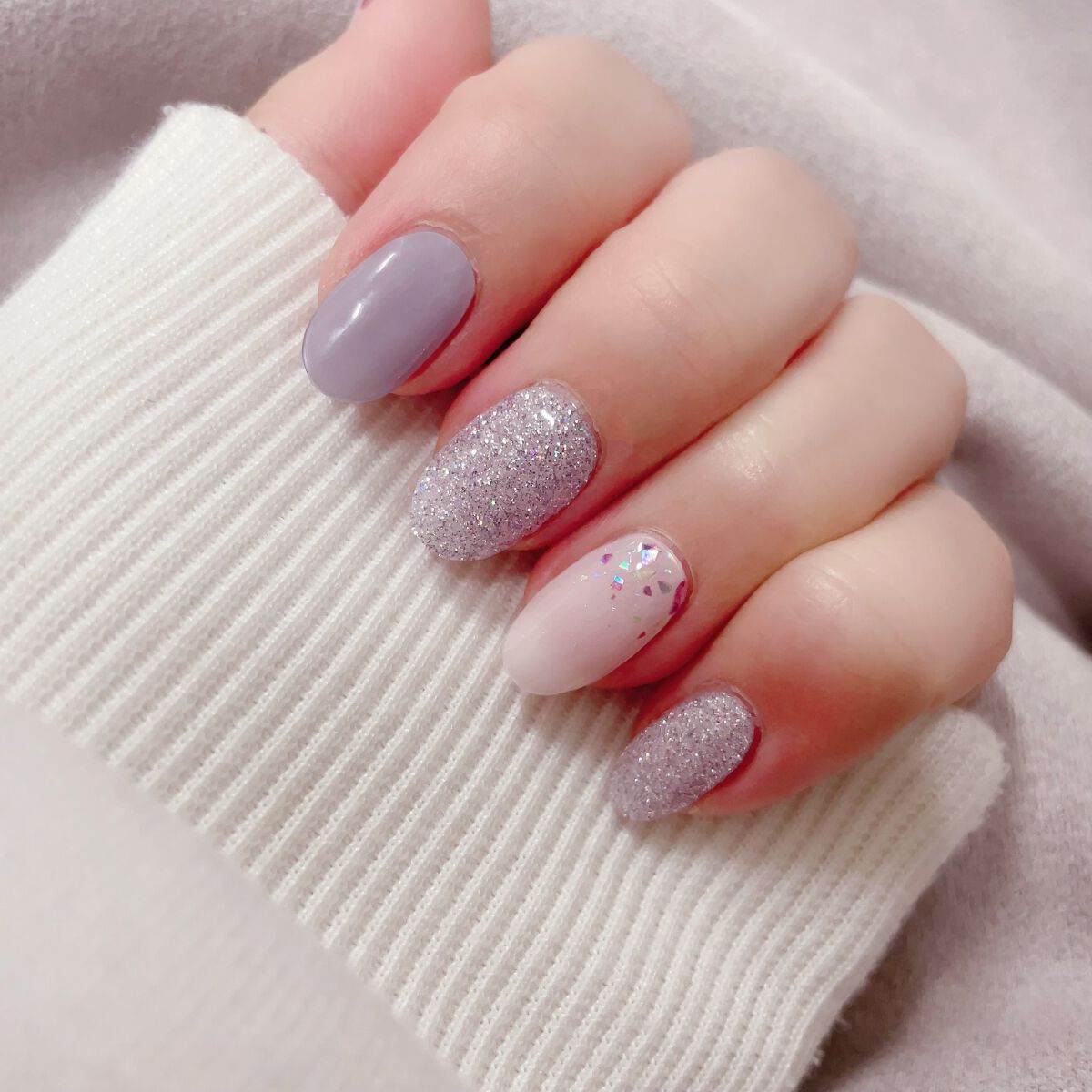 セミキュアジェルネイル(ハンド)/ohora/ネイルシールを使ったクチコミ(3枚目)