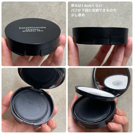 Mikaela🦭のクチコミ「bareMinerals
オリジナル ミネラルベール プレスト パウダー
トランスルーセント
.....」(3枚目)