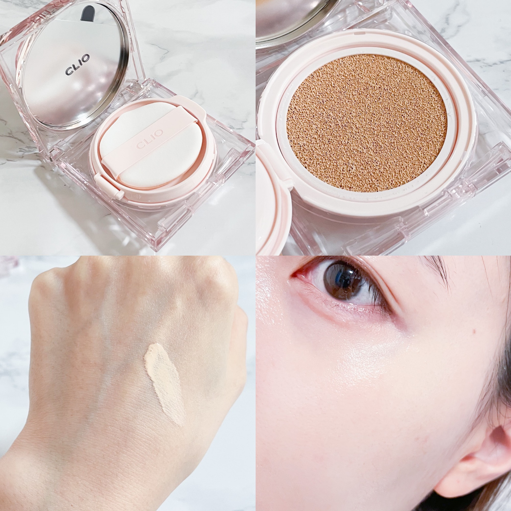 キル カバー ハイ グロウ クッション/CLIO/クッションファンデーションを使ったクチコミ（3枚目）