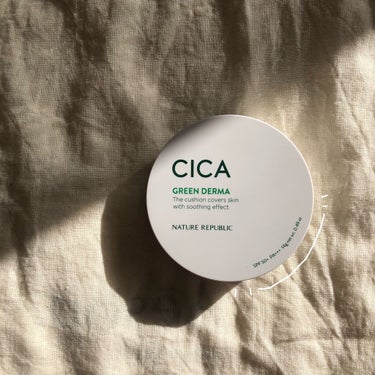 CICA GREEN DERMA The cushion covers skin with soothing effect/ネイチャーリパブリック/クッションファンデーションを使ったクチコミ（1枚目）