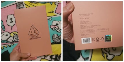 3CE スクエア ミニ ハンドミラー/3CE/その他化粧小物を使ったクチコミ(4枚目)