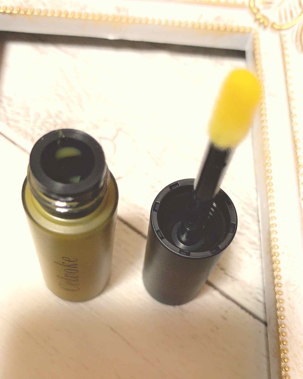 エンスロール グロス 05 レモンイエロー/Celvoke/リップグロスを使ったクチコミ（2枚目）