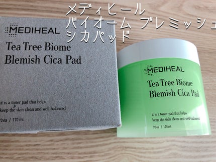 ティーツリーバイオームブレミッシュシカパッド/MEDIHEAL/トナーパッドを使ったクチコミ(1枚目)