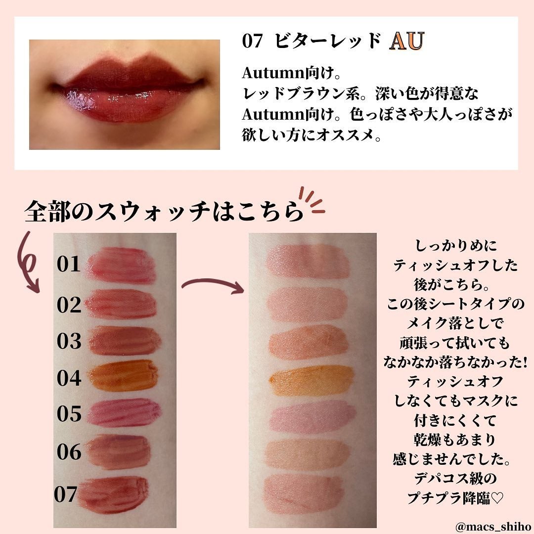 ウォータリーティントリップ/CEZANNE/リップティントを使ったクチコミ(5枚目)