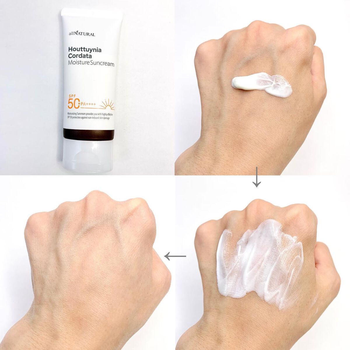 HCモイスチャーサンクリーム/allNATURAL/日焼け止めクリームを使ったクチコミ(4枚目)