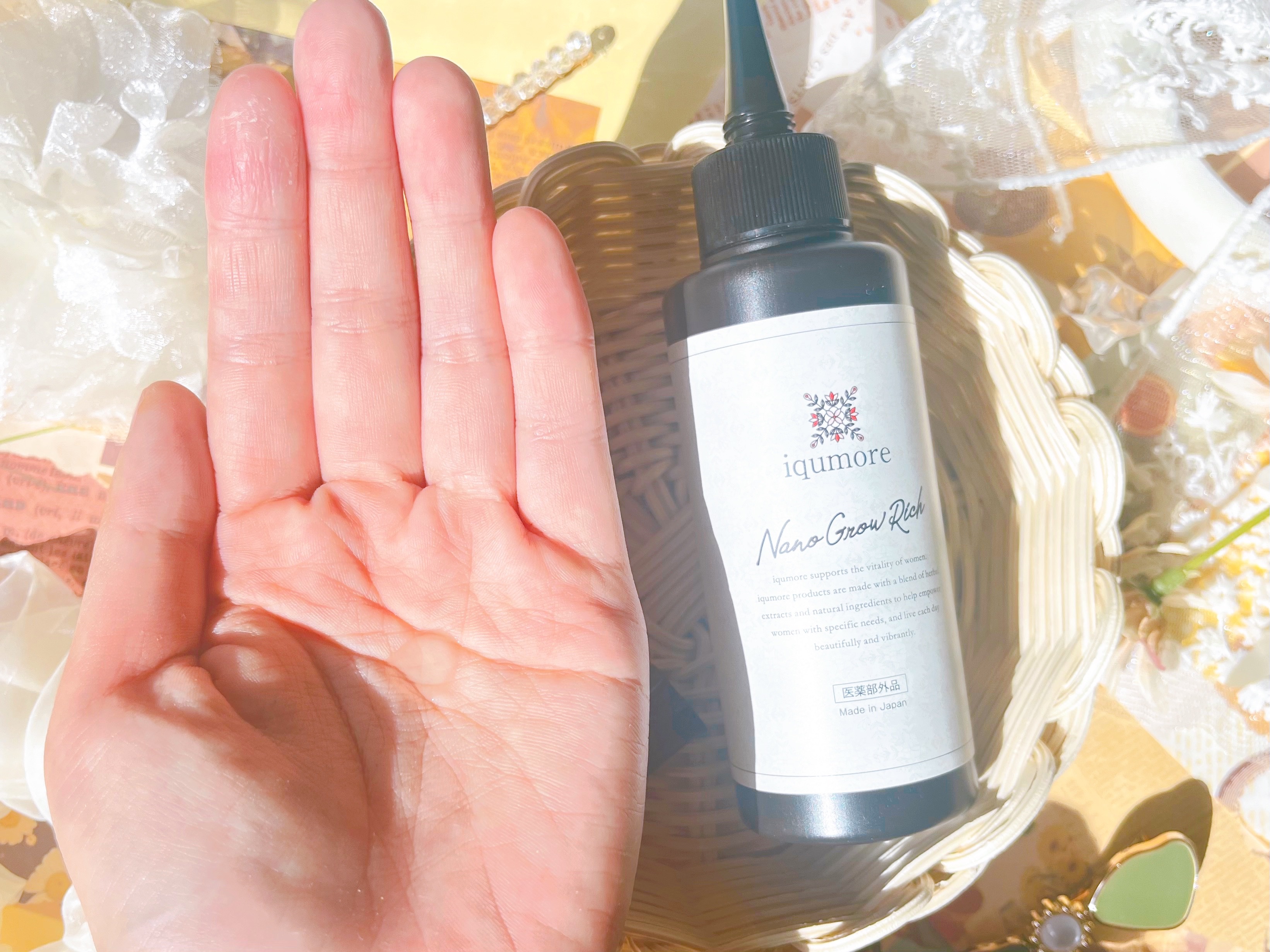 ナノグロウリッチ/iqumore/頭皮ローションを使ったクチコミ（2枚目）