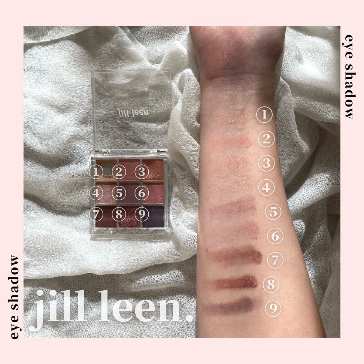 9色アイシャドウパレット/jill leen./アイシャドウパレットを使ったクチコミ(2枚目)