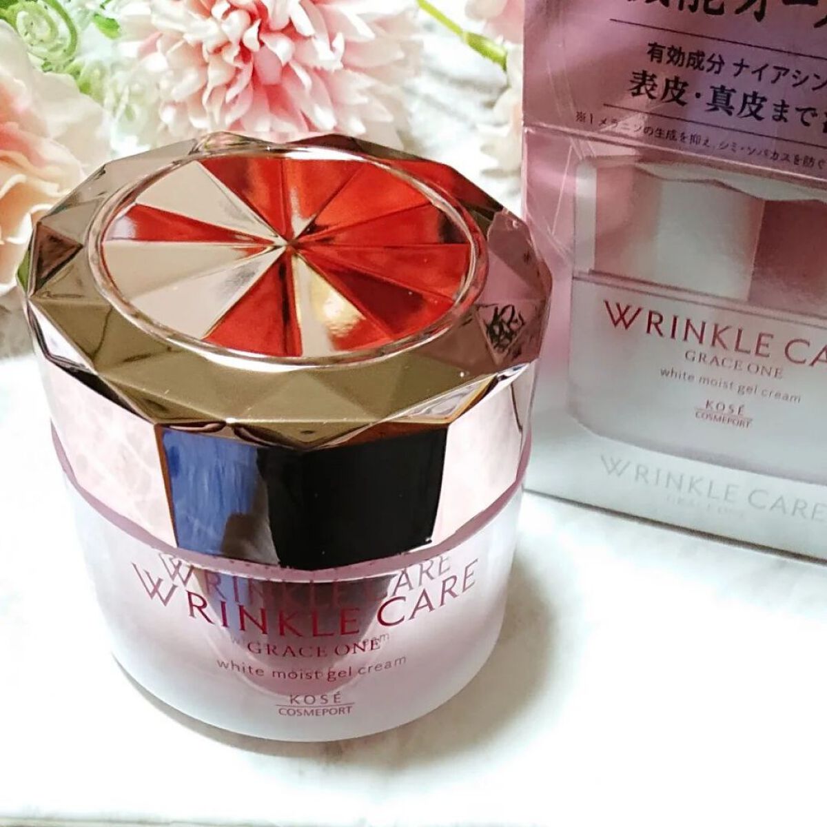 リンクルケア ホワイト モイストジェルクリーム/グレイスワン/オールインワン化粧品を使ったクチコミ（3枚目）